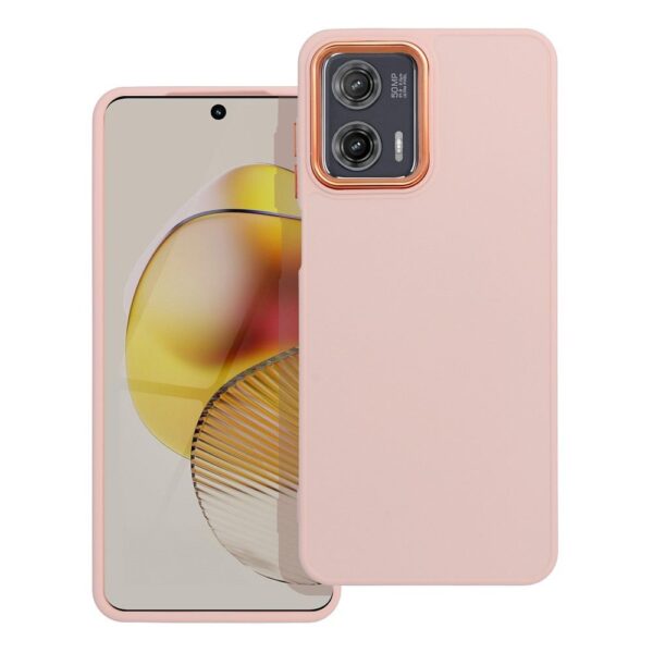 Husa Motorola Moto G73 roz protectie TPU flexibila design modern