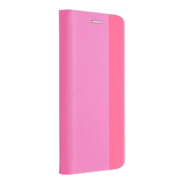 Husa flip Xiaomi Redmi 12C roz tip portofel protectie ecran si spate