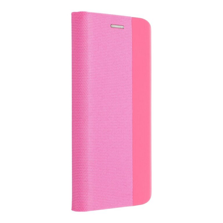 Husa flip Xiaomi Redmi 12C roz tip portofel protectie ecran si spate