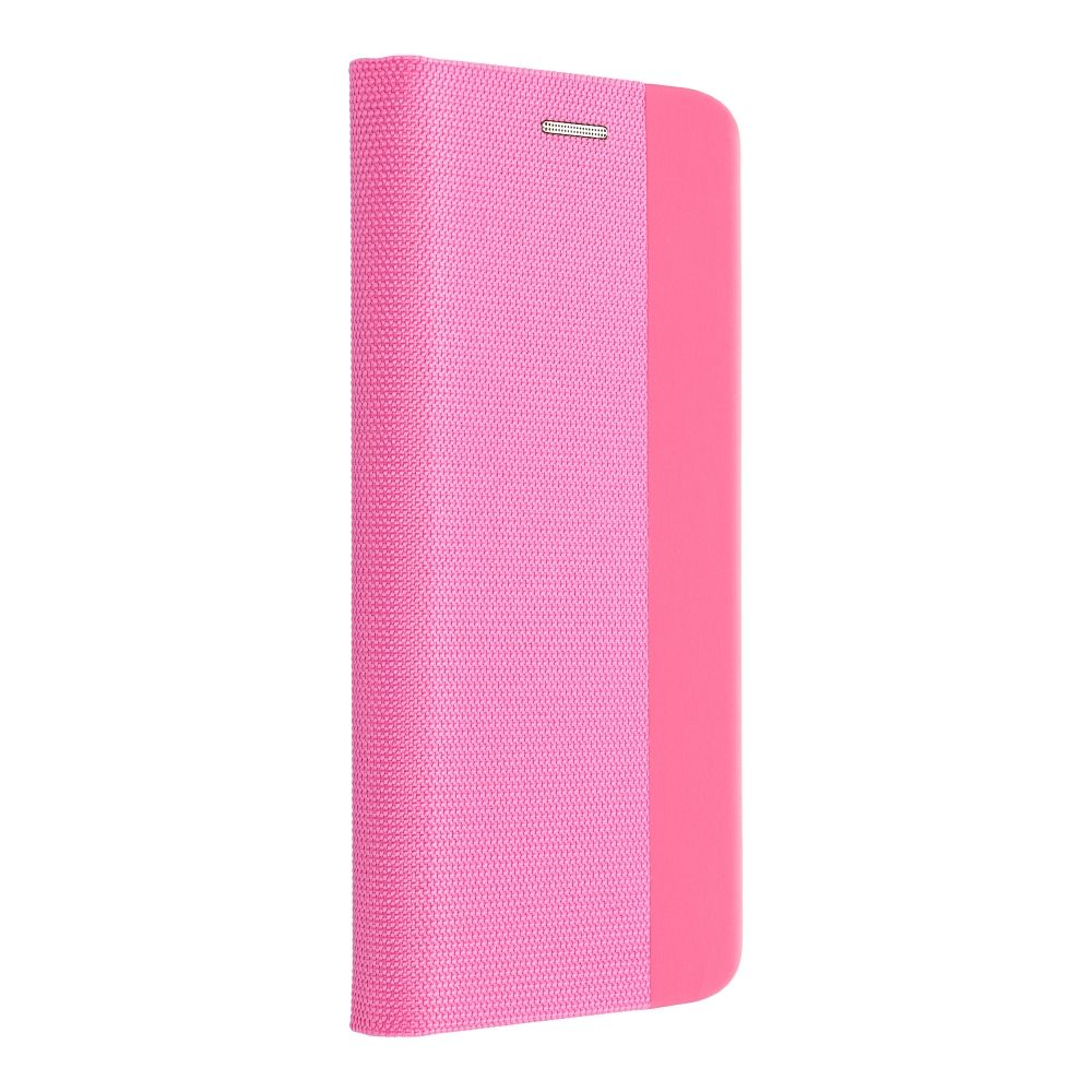Husa flip Xiaomi Redmi 12C roz tip portofel protectie ecran si spate