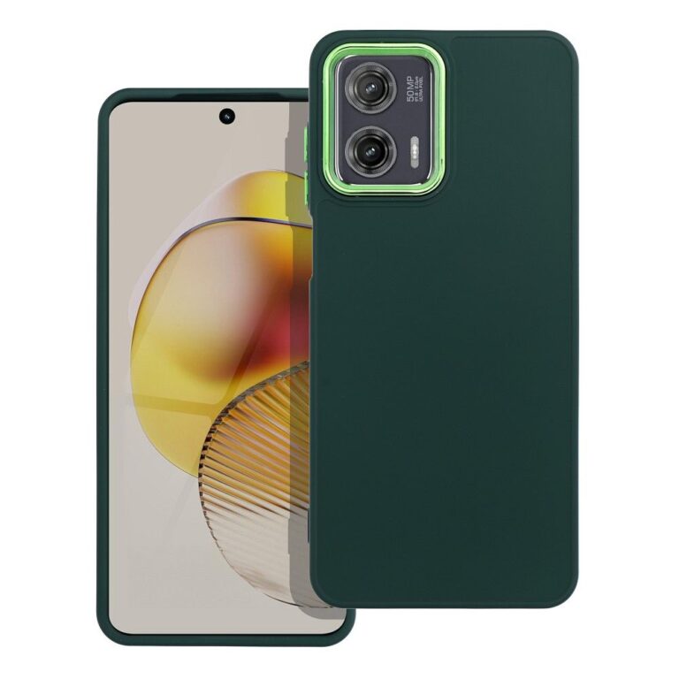 Husa Motorola Moto G73 verde protectie TPU flexibila design modern