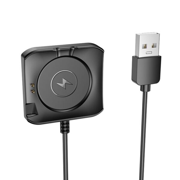 Încărcător cu cablu pentru smartwatch HOCO Y28, 0.6 m, negru