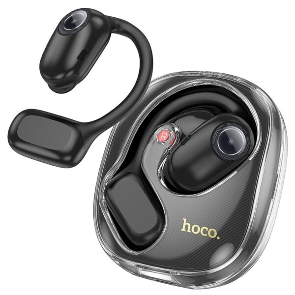 Căști wireless TWS hoco. EA3 over-ear pentru antrenament, sală, alergare, negru