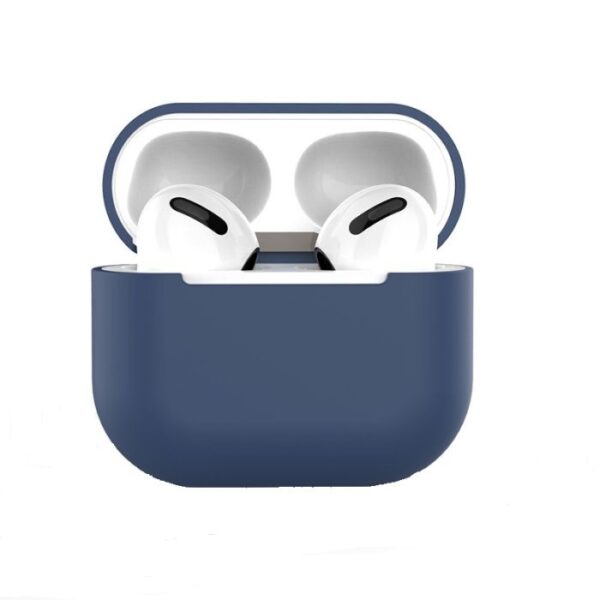 Husă protecție din silicon model Soft pentru AirPods 3, albastru