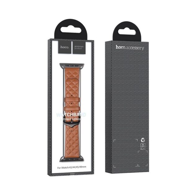 Curea hoco. elegantă pentru Apple Watch 38 / 40 / 41mm, maro
