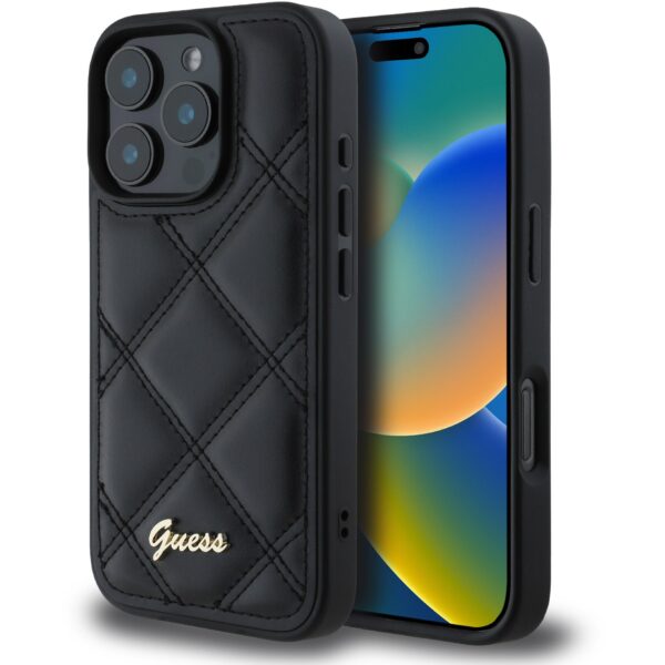 Husă de protecție Guess pentru iPhone 16 Pro Max, negru