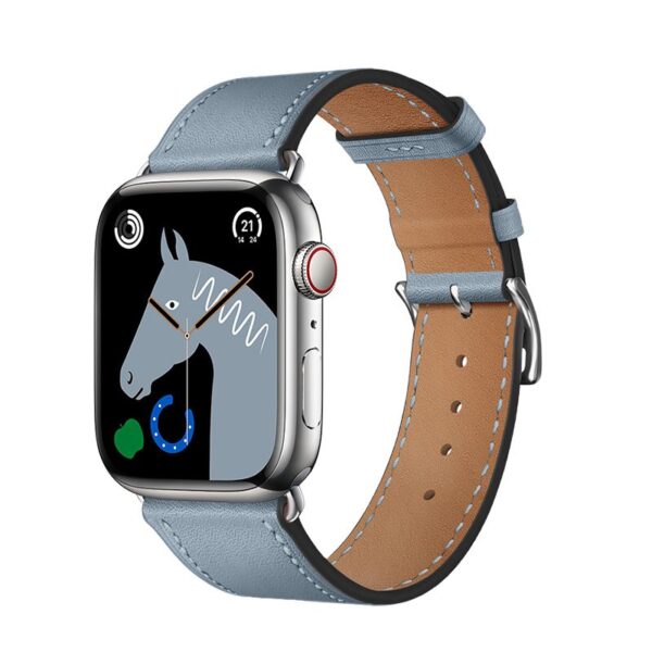 Curea hoco. pentru Apple Watch 38 /40 / 41mm, piele ecologica, albastru