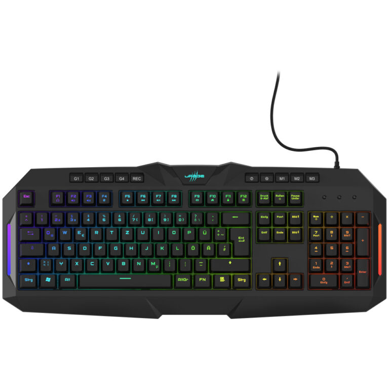 tastatura gaming hama urage exodus 700 semi mecanica iluminare rgb negru periferice pc