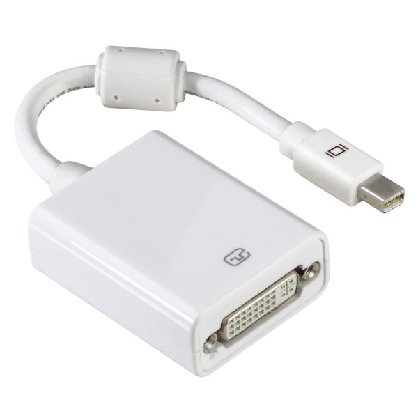 Adaptor Hama Mini DisplayPort - DVI, alb