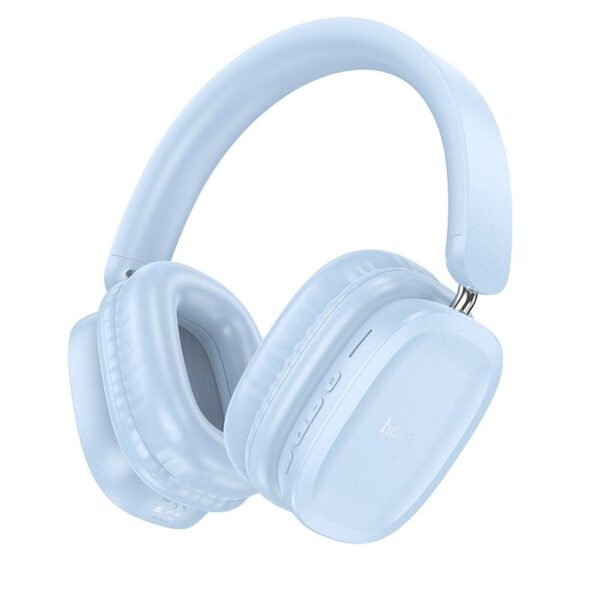 Casti wireless Hoco W51 albastre cu bluetooth si design pliabil