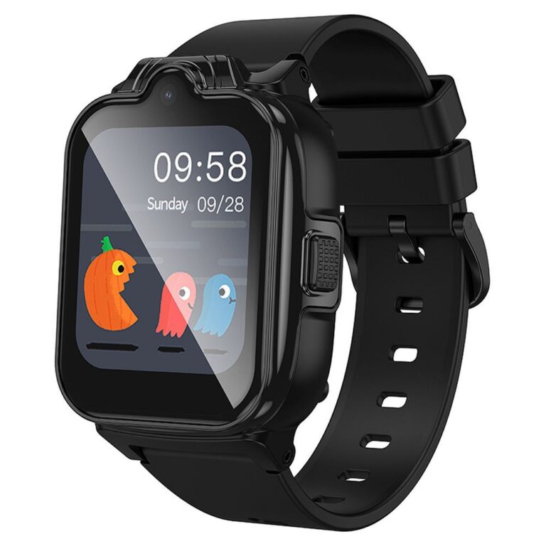Smartwatch copii Hoco Y104 negru cu functia apel 4G si localizare GPS SOS
