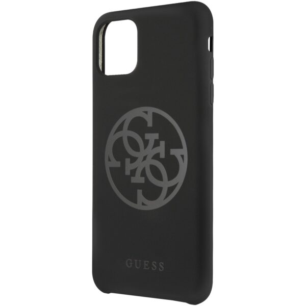 Husă de protecție Guess Silicone Tone On Tone pentru iPhone 11 Pro Max, negru