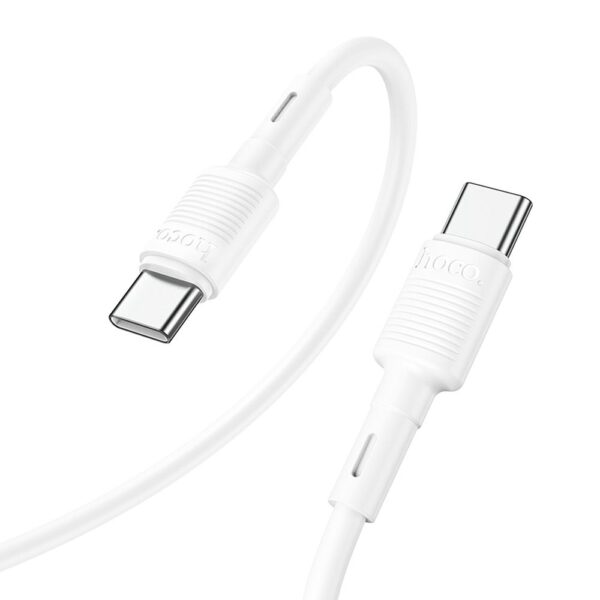 cablu USB-C la USB-C Hoco X83 alb 1m