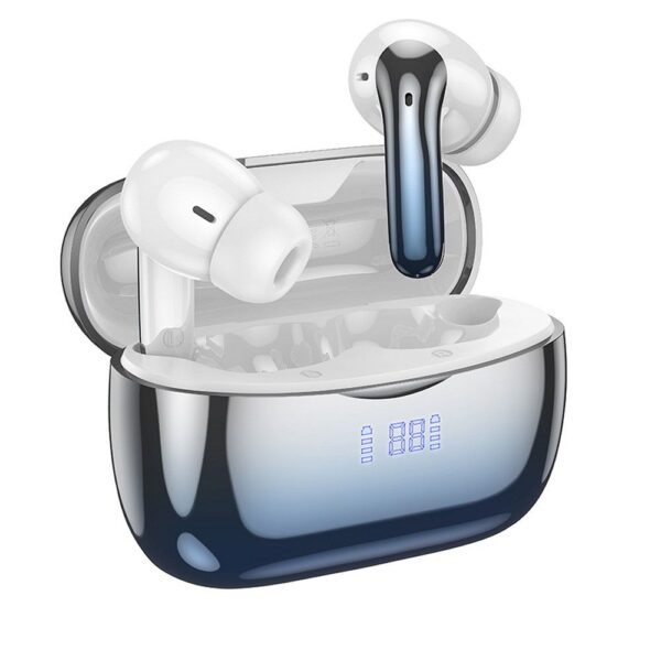 Căști wireless hoco. bluetooth, TWS, ANC + ENC, EQ16, albastru
