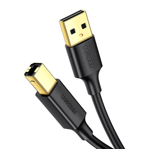 Cablu date pentru imprimanta UGREEN, USB-A la USB-B, 480 Mbps, 1 m, negru