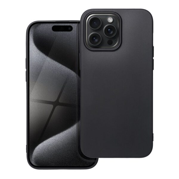 Husă de protecție SOFT pentru iPhone 15 Pro Max, negru