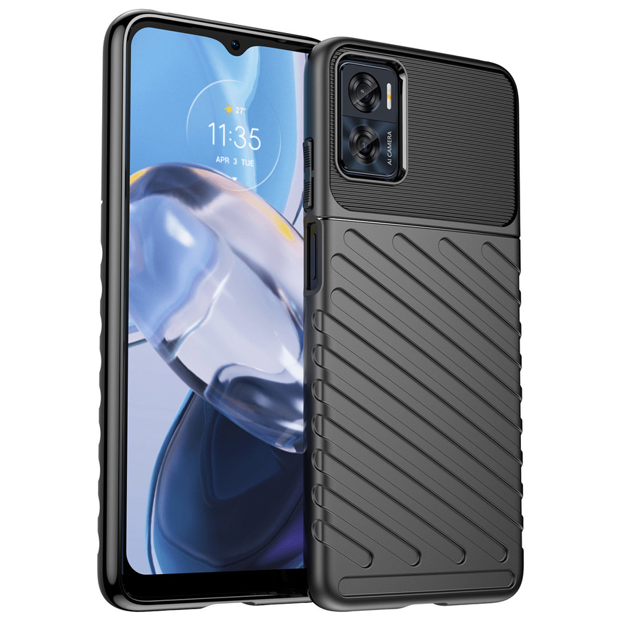 eng_pl_THUNDER-CASE-CASE-FOR-MOTOROLA-MOTO-E32-SILICONE-ARMOR-CASE-BLACK-122293_1 husa Motorola Moto E32 neagra
