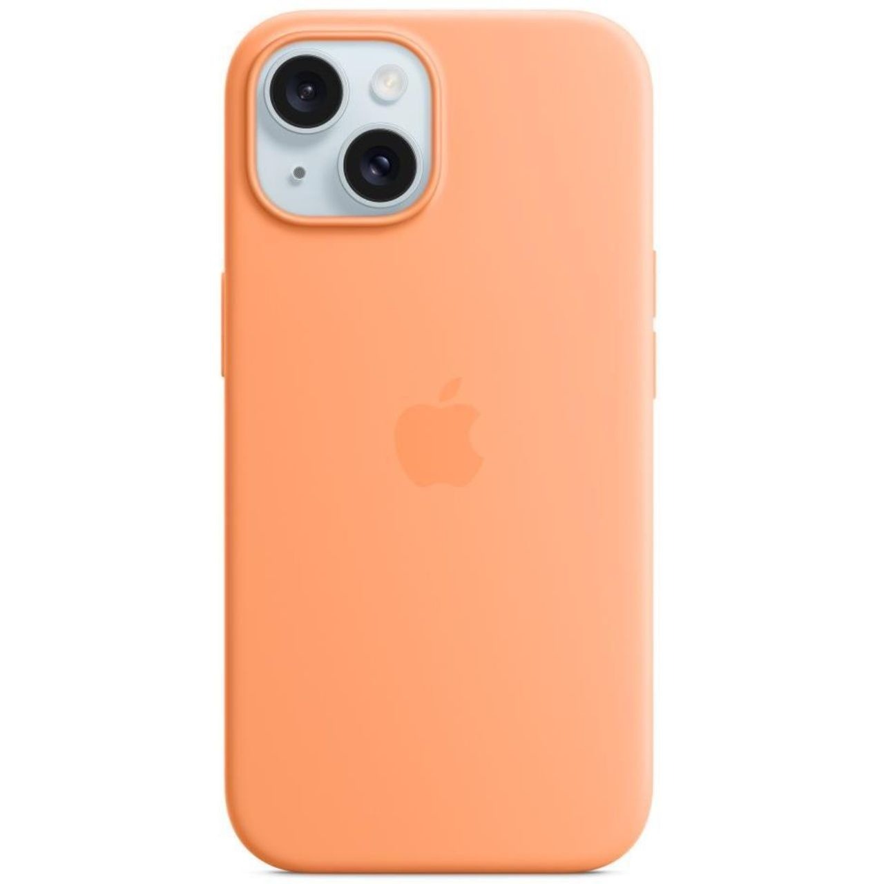 fd920409f57f71d80ec63ba91eb4ea78.jpg husa silicon magsafe iphone 15 plus orange sorbet megamobile originala apple carcasa spate portocaliu protectie