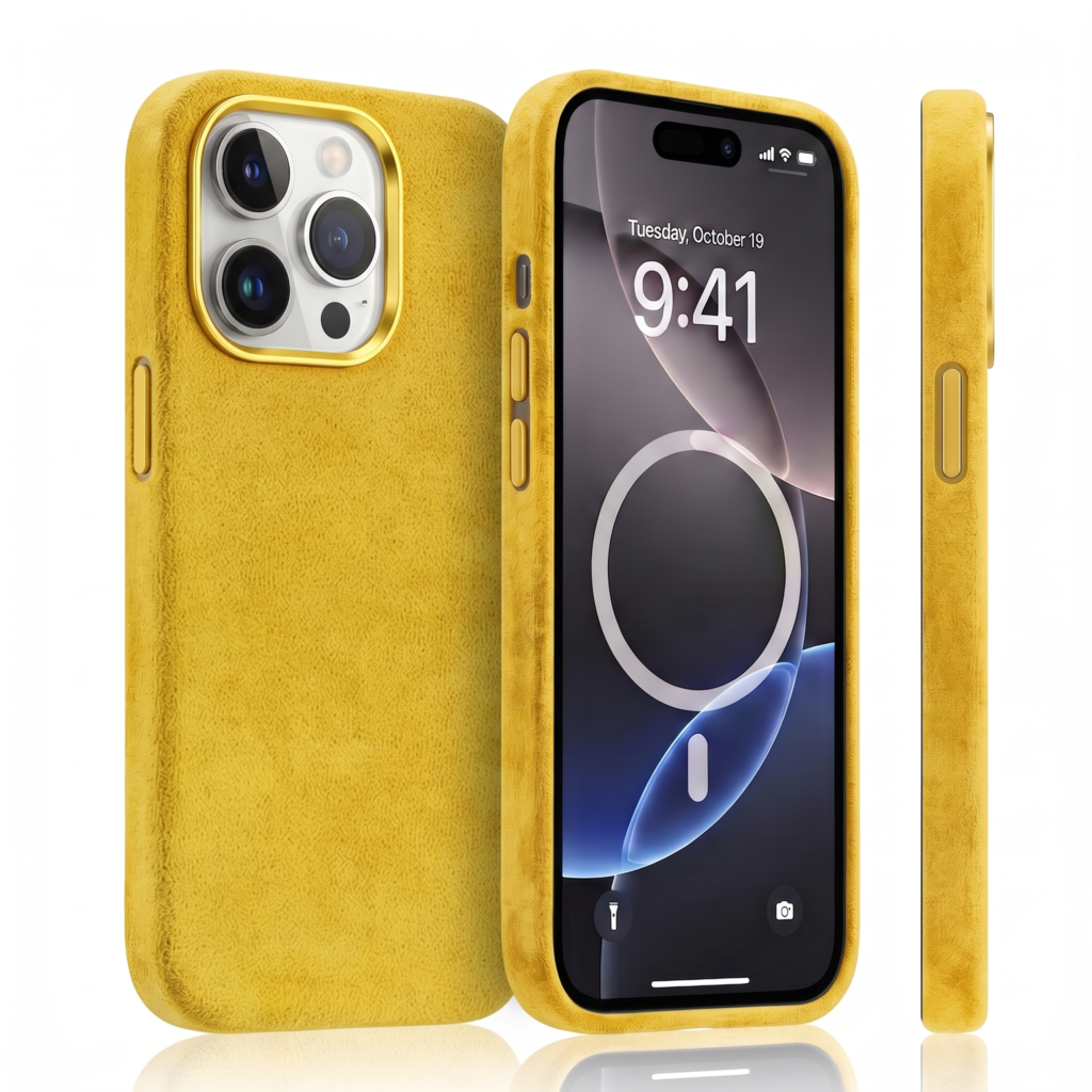 husa galbena iphone 16 pro