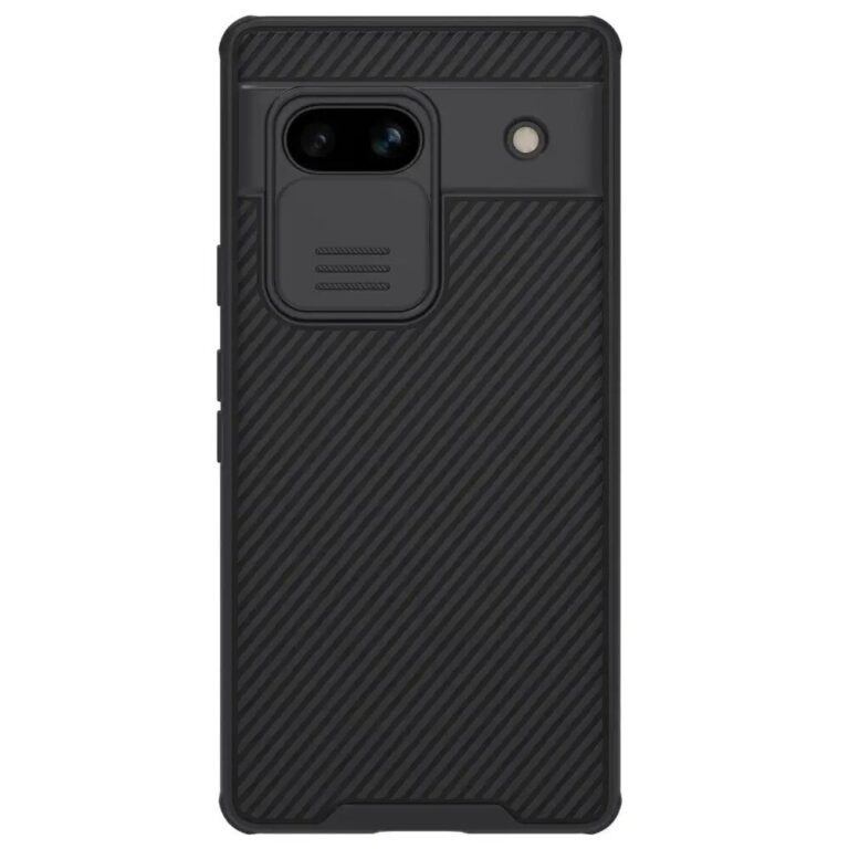 husa nillkin google pixel 7a camshield neagra megamobile capac glisant camera protectie hibrid premium antisoc