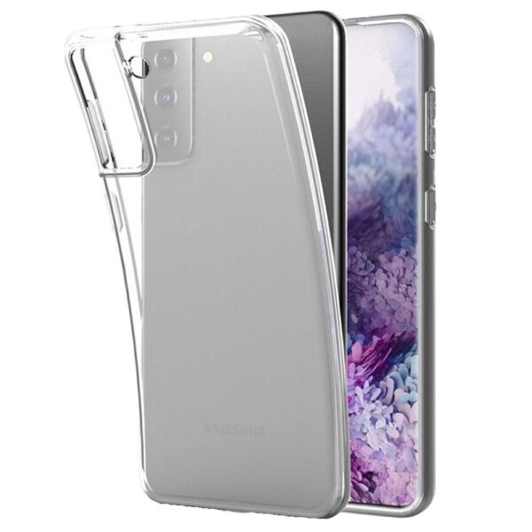 Husă protecție din silicon pentru Samsung Galaxy S21 Plus, transparent