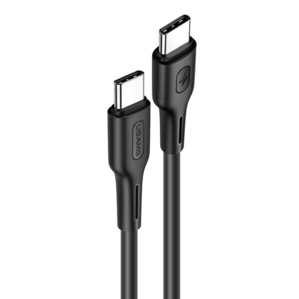 Cablu date Usams USB-C la USB-C, 100W, QC3.0, 1.2 m, negru