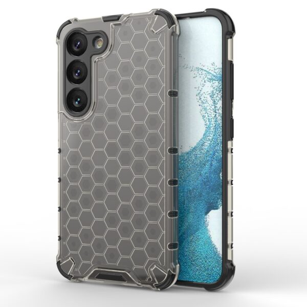 Husă protecție Honeycomb pentru Samsung Galaxy S23, neagră