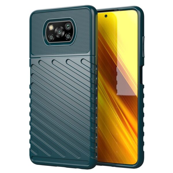 Husa protectie model Thunder Flexible pentru Xiaomi Poco X3, verde