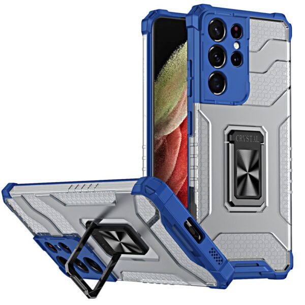 husa Crystal Samsung Galaxy S22 Ultra albastra