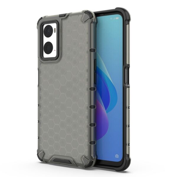 Husă protecție Honeycomb pentru Oppo A76 / Oppo A36 / Realme 9i, neagră