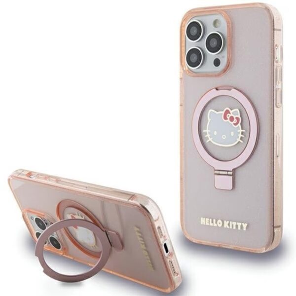 Husă Hello Kitty iPhone 15 Pro Max roz originală CG Mobile licențiată