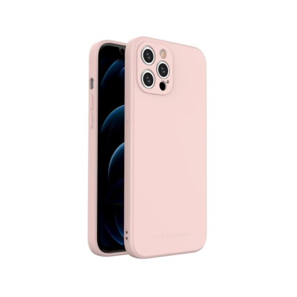 Husă protectie din silicon Wozinsky pentru iPhone 12 Pro Max, roz
