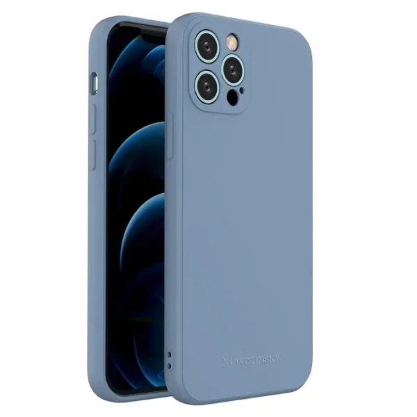 Husă protecție din silicon Wozinsky pentru iPhone 12 Pro, albastru