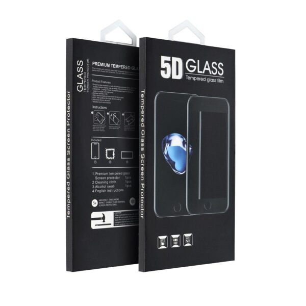 Folie de sticlă 5D pentru Xiaomi Redmi Note 9 Pro / Note 9s, cu margină neagră
