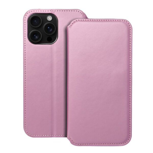 Husă de protecție flip cover Dual Pocket pentru iPhone 16 Pro Max, roz