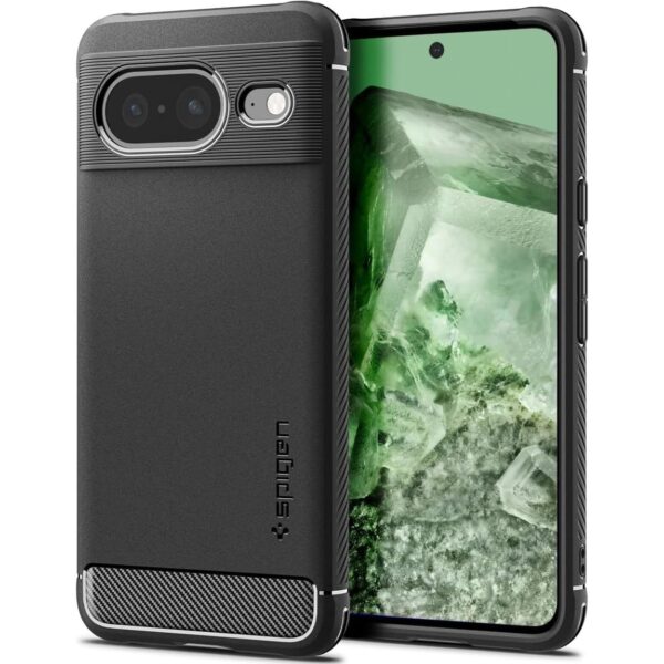 Husă de protecție Spigen Rugged Armor pentru Google Pixel 8 , negru