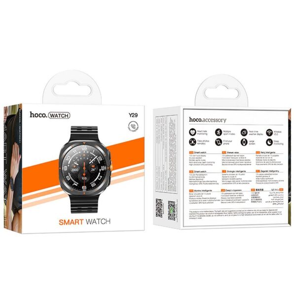 Smartwatch hoco. Y29 cu funcție de vorbire, negru