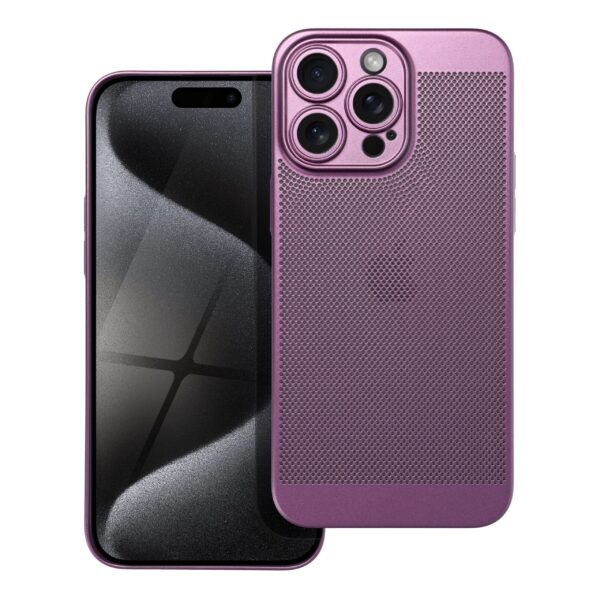 Husă de protecție Breezu pentru iPhone 15 Pro Max, mov
