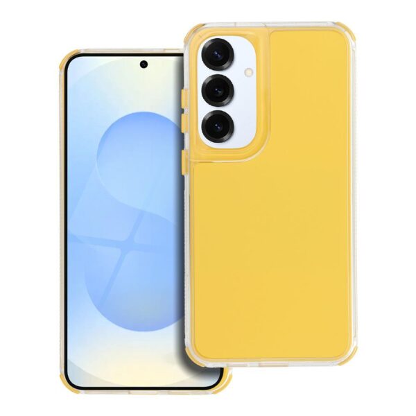 Husă de protecție Matrix pentru Samsung Galaxy S25 Plus, galben