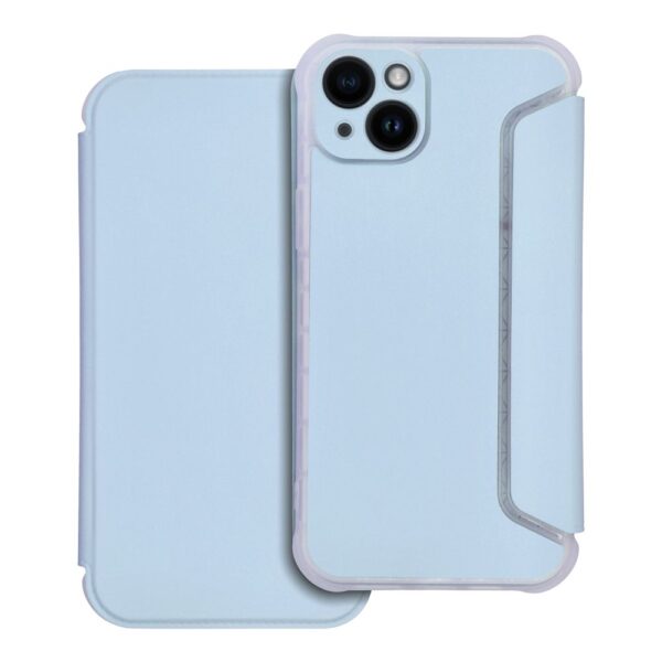 Husă de protecție model Piano, flip cover, pentru iPhone 14 Plus, albastru