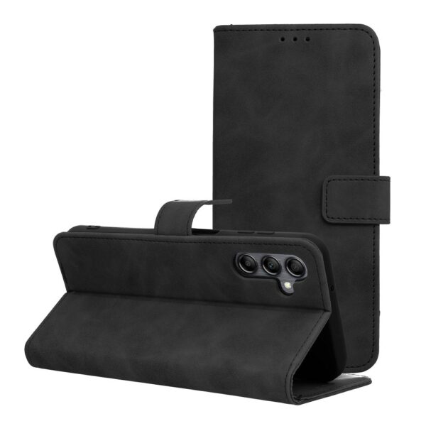 Husă flip cover Tender pentru Samsung Galaxy A14, neagră