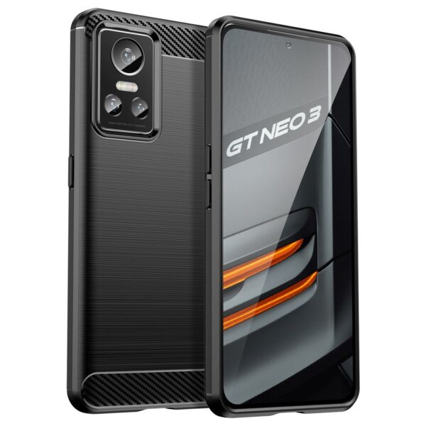 Husă protecție Carbon pentru Realme GT Neo 3, neagră