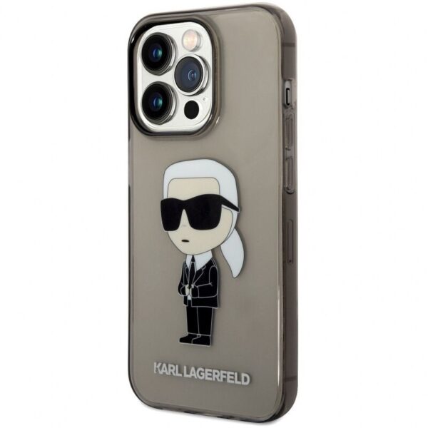 Husa Karl Lagerfeld iPhone 14 Pro Max protectie premium design iconic negru