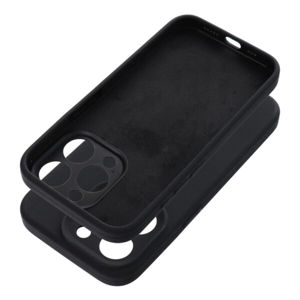 Husă de silicon pentru iPhone 16 Pro, negru