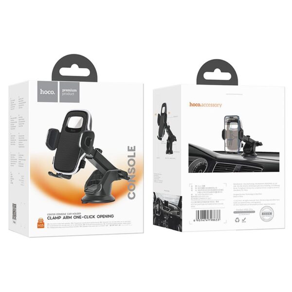 Suport auto hoco. pentru parbriz / consolă centrală H15 negru închis