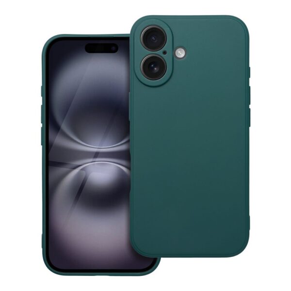 Husă de protecție pentru iPhone 16, verde închis