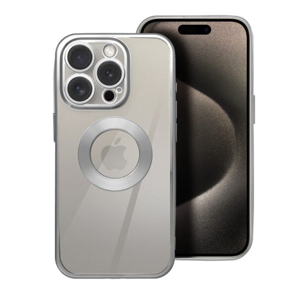 Husă de pritecție GLAM pentru iPhone 16 Pro, gri