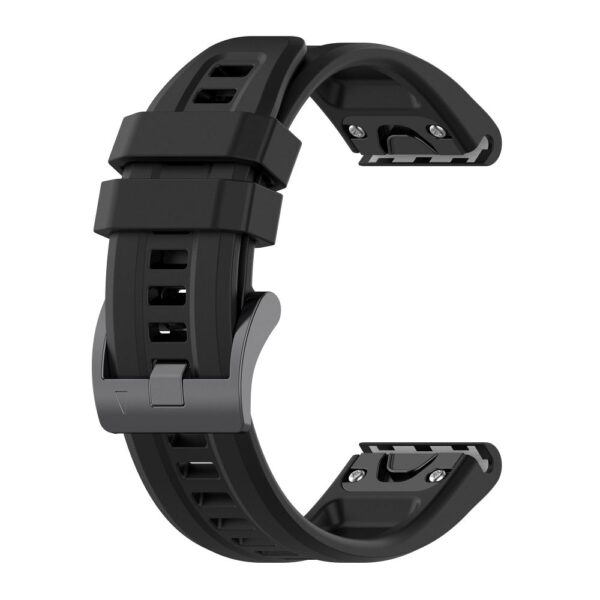 Curea din silicon pentru Garmin FENIX 3 / 3HR / 5X / 6X / 6X Pro / 7X / 7X Pro negru