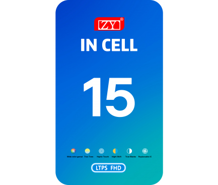 Display iPhone 15 Incell LTPS ZY 6.1 inch FullHD touchscreen LCD