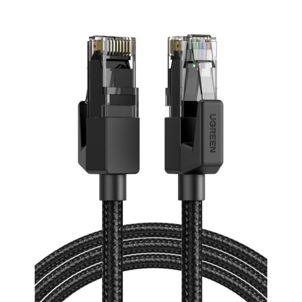 Cablu de retea, UTP Cat 6, Ugreen, 2 x RJ45 Ethernet, 1 m, Negru